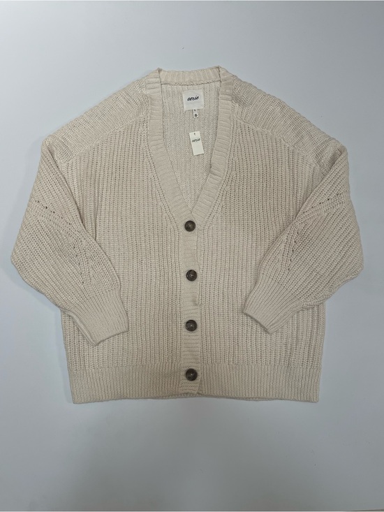 aerie Sweaters - Aerie Oversized Chunky Knit Button Cardigan Cream NWT Size XL